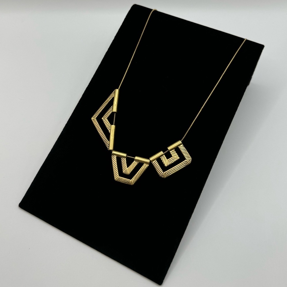 MADEWELL Long Geometric Slider Necklace